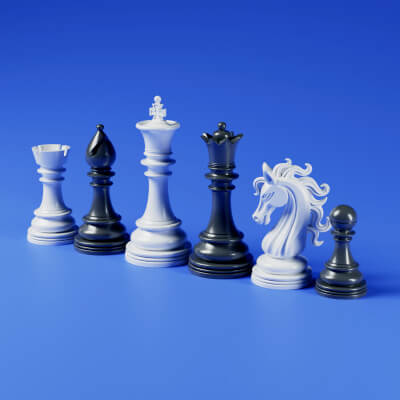 Modern Staunton-Inspired Chess Set