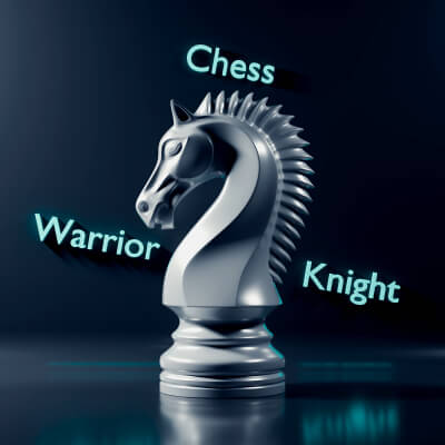 Warrior Chess Knight Piece