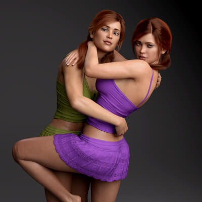 Amina & Rosika Twins for Genesis 8 Female