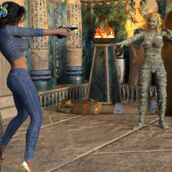 Nadia and Masha - 144 3D Render, Digital Art by pooh68
