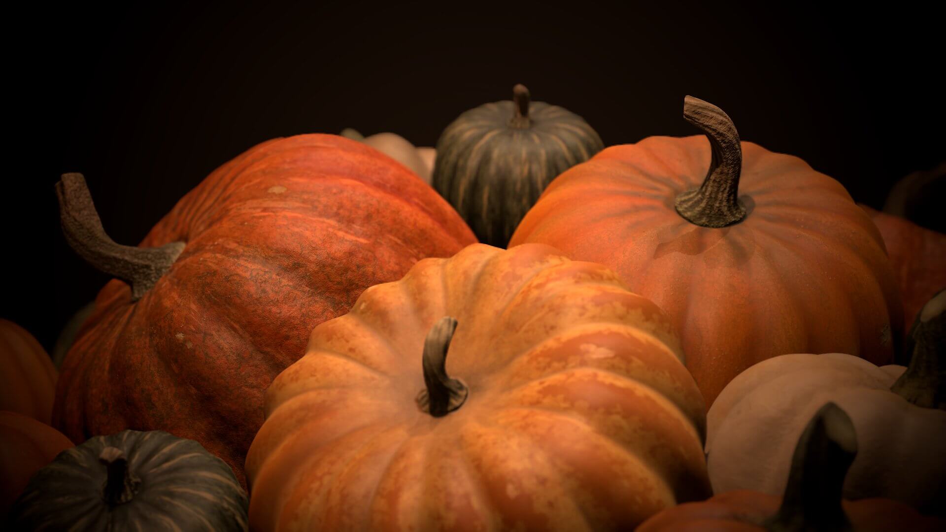 Pumpkins - 3D Model by Vaarg