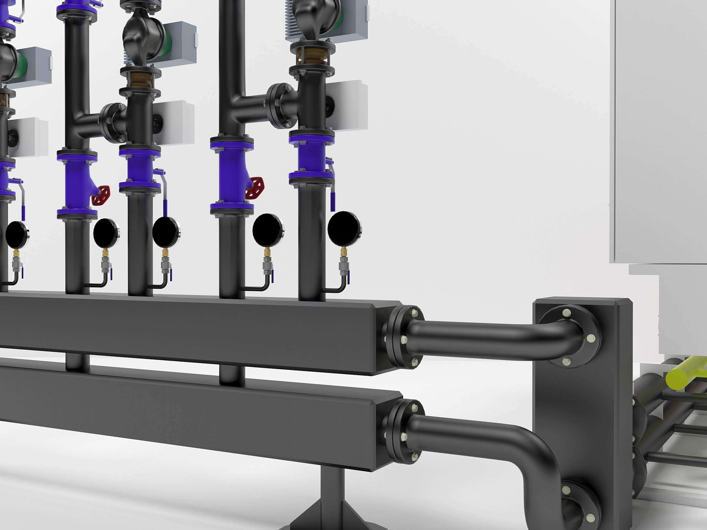 Buderus GB162100 400kW Cascade Heating Instalation 3D Model by vadimche