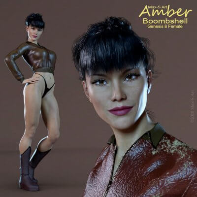 Amber Boombshell For Genesis 8 Female by Valaravans