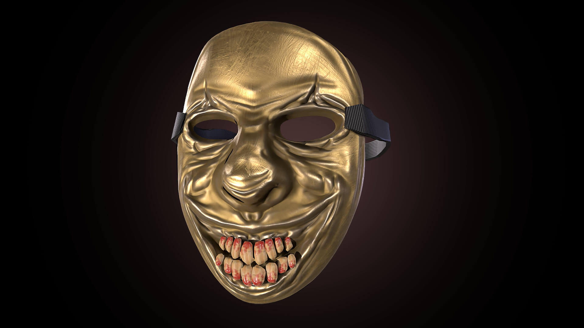 Clown Mask 2 (4 Skins) 3D Model by Valeria Miller