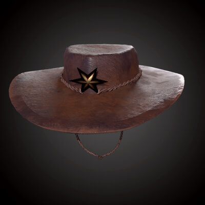 Cowboy Hat 2 Rendered Images