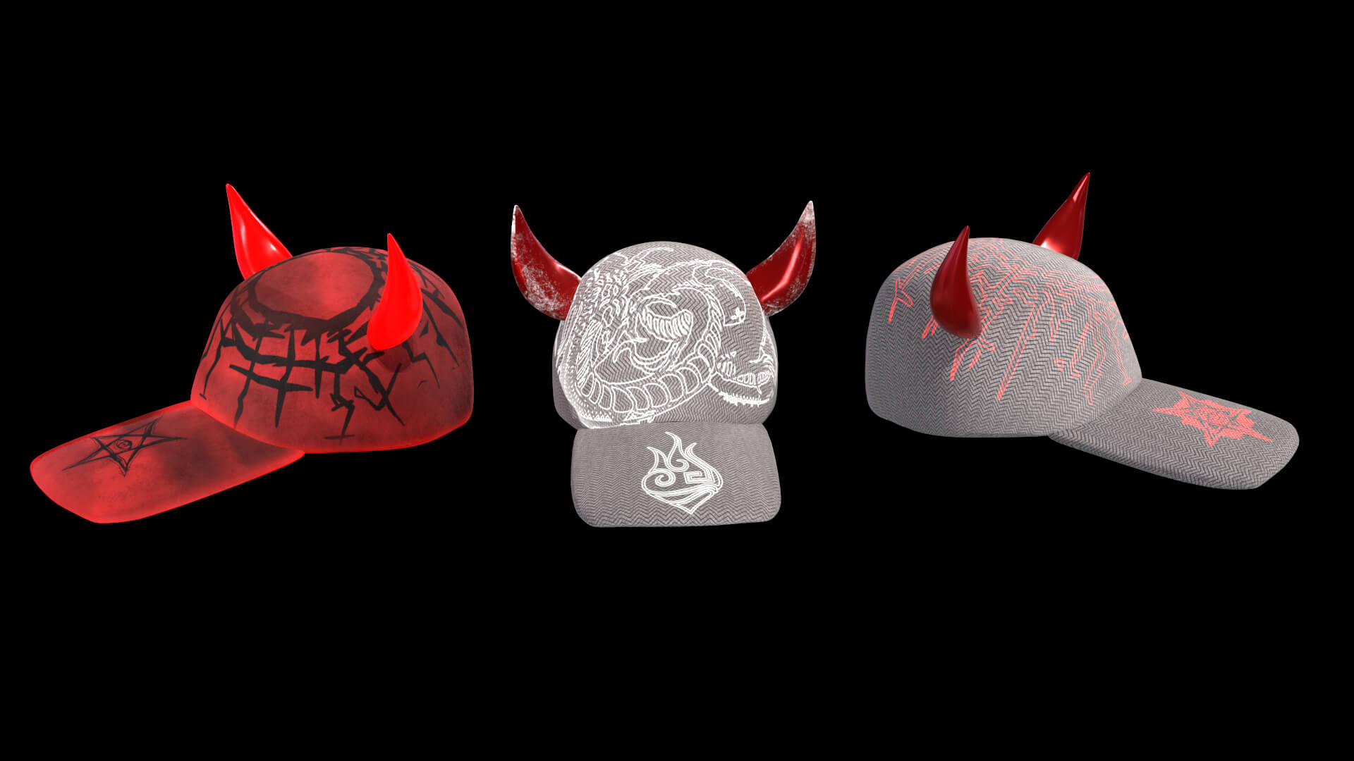 Devil Cap - 5 skins 3D Model by Valeria Miller