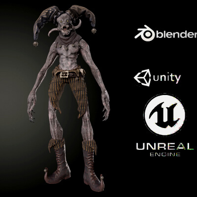 Jester Creepy Monster