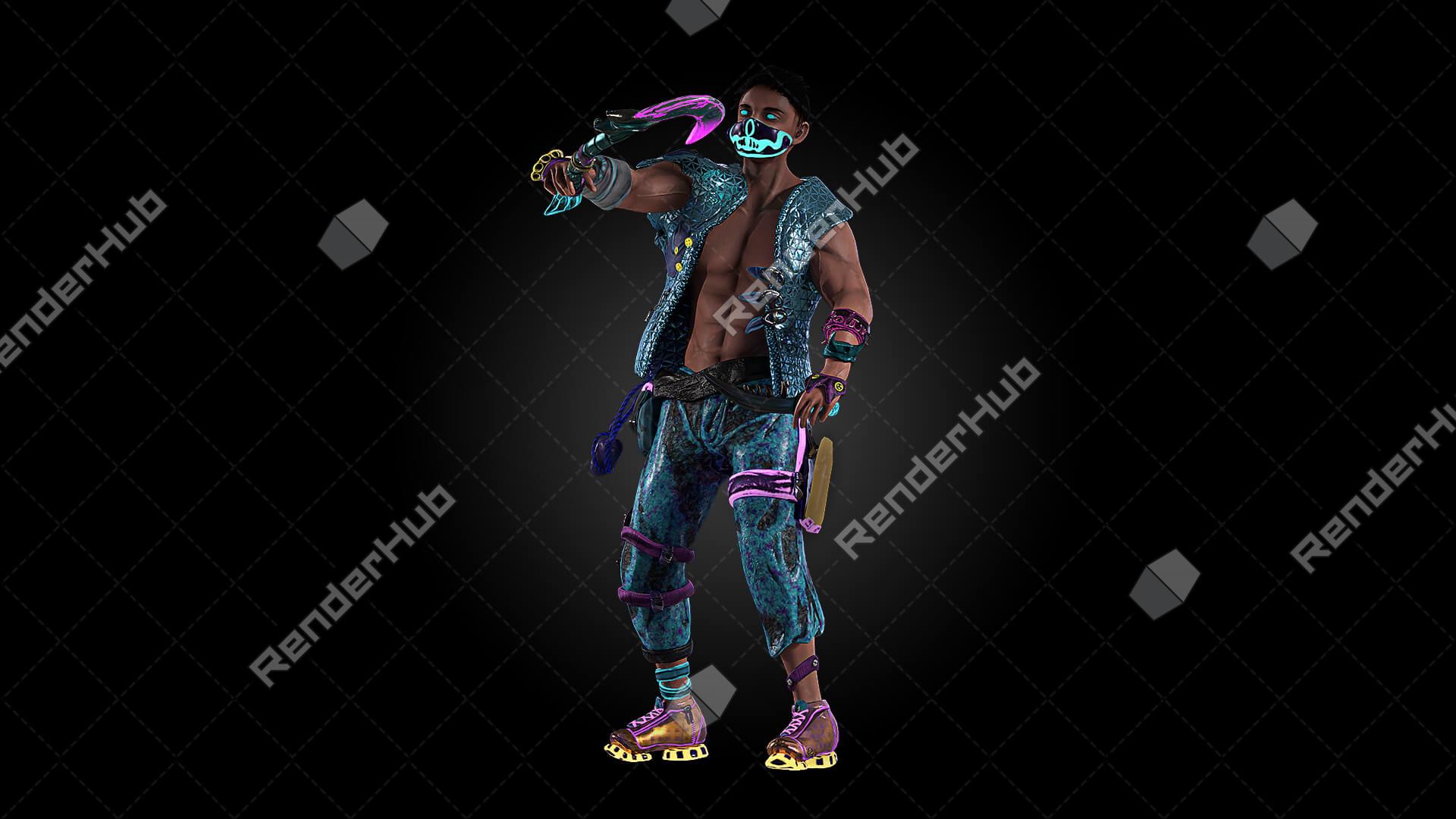 Punisher - Character Render Stock Image by Valeria Miller