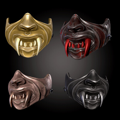 Samurai Mask 3 4 Skins