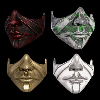 Samurai Mask 4 Skins
