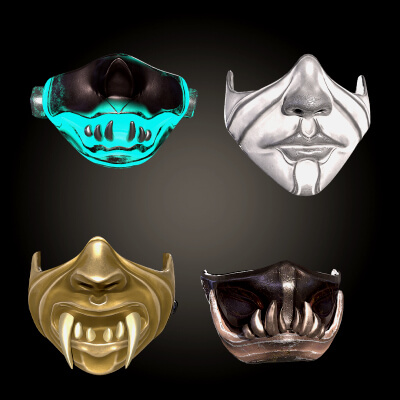 Samurai Masks Pack Rendered Images