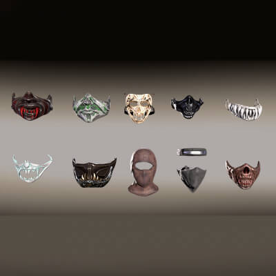 Warrior Masks Pack 10 Masks