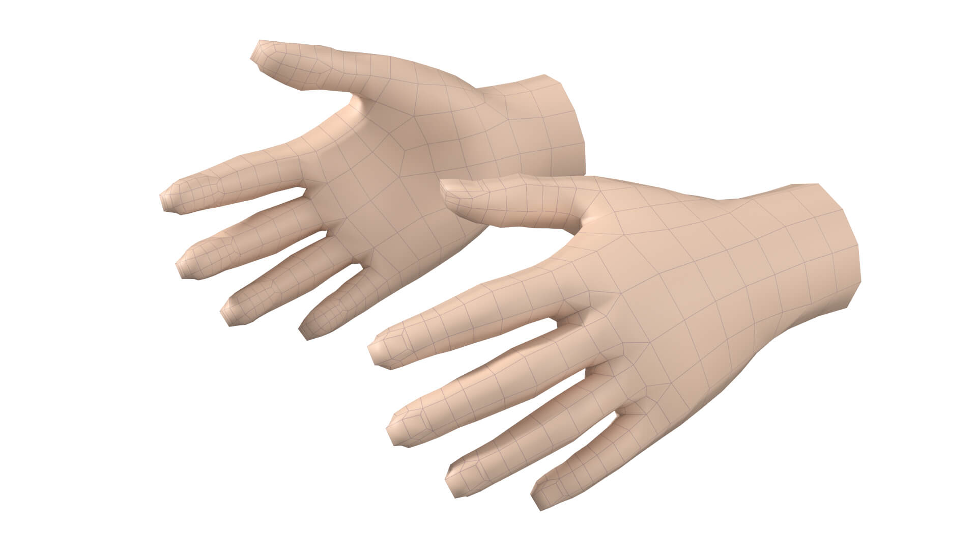 Female Hand Base Mesh 07 3D Model By Valerii Kaliuzhnyi