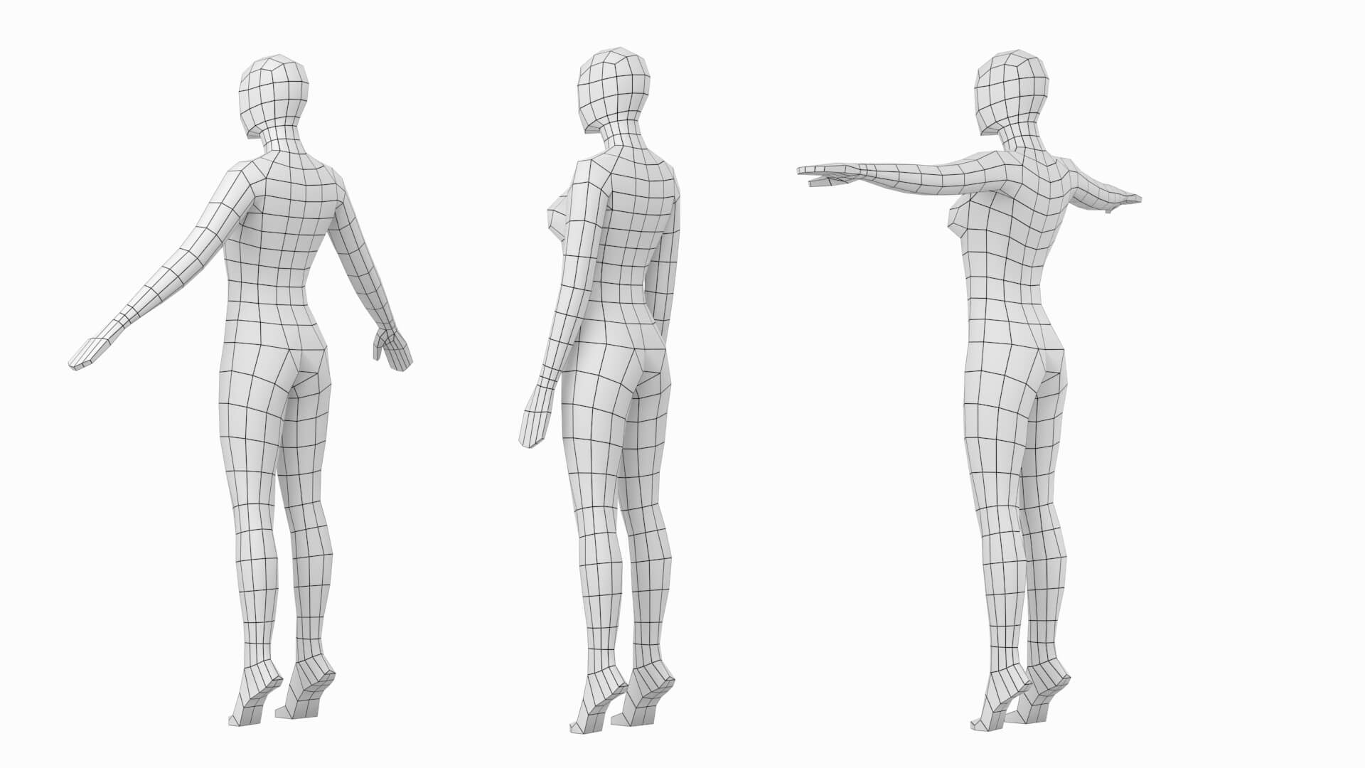 natural-female-on-toes-in-3-modeling-poses-base-mesh-3d-model-by