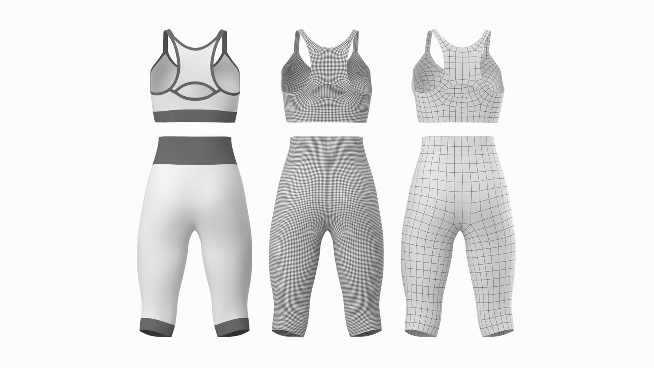 Woman Sportswear 04 Base Mesh Design Kit - 3D Model by Valerii-Kaliuzhnyi