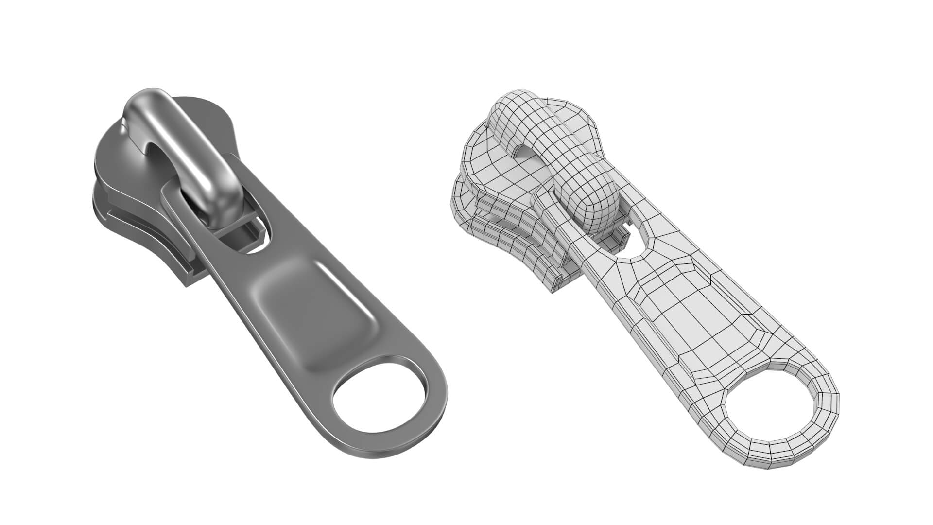 Zipper Slider 01 3D Model by ValeriiKaliuzhnyi