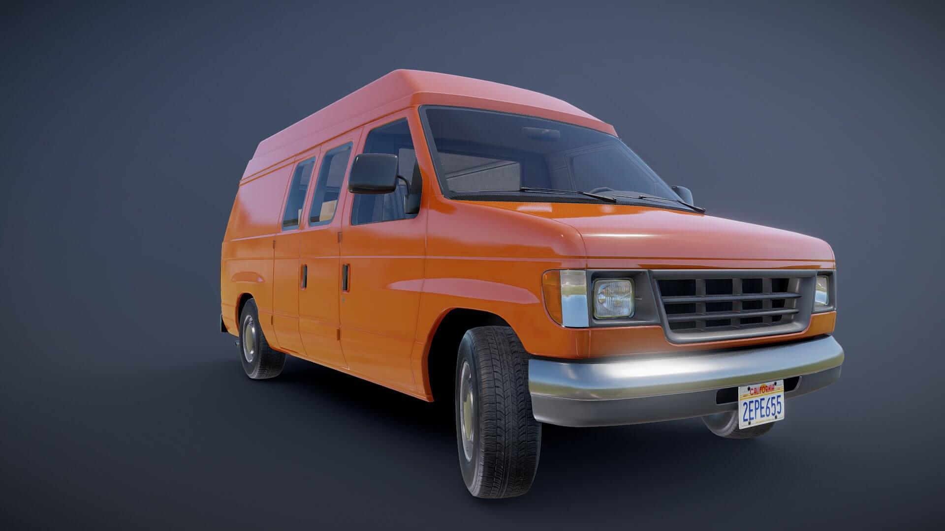 American Industrial Van XL 3D Model by Veaceslav Condraciuc
