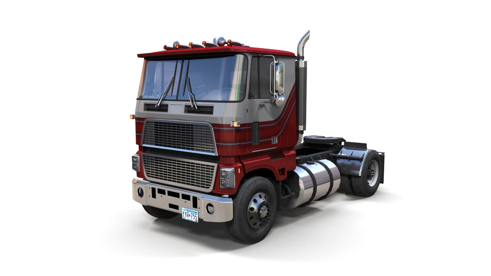 Cabover Single Axle Truck 3D Model by Veaceslav Condraciuc