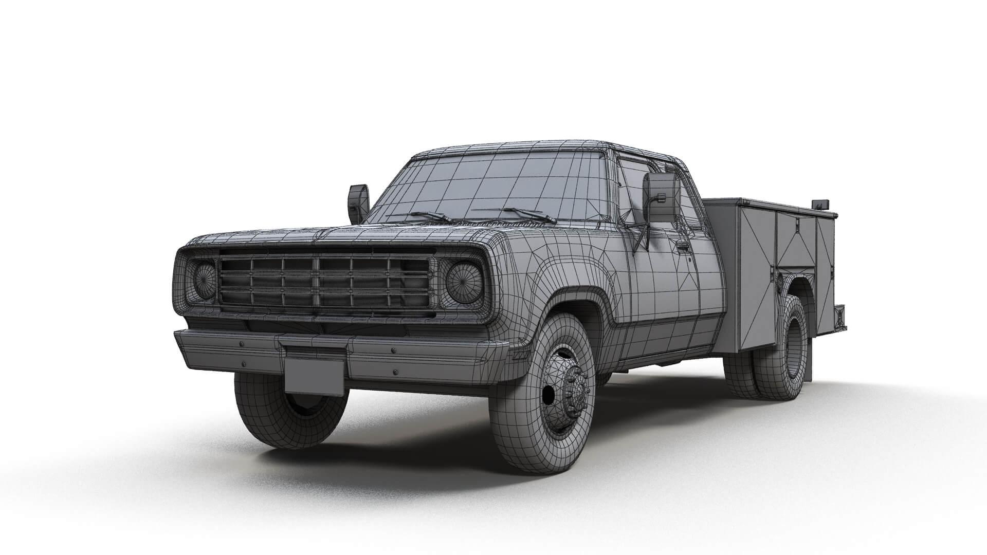 Dodge D100 Service Truck - 3D Model by Veaceslav Condraciuc
