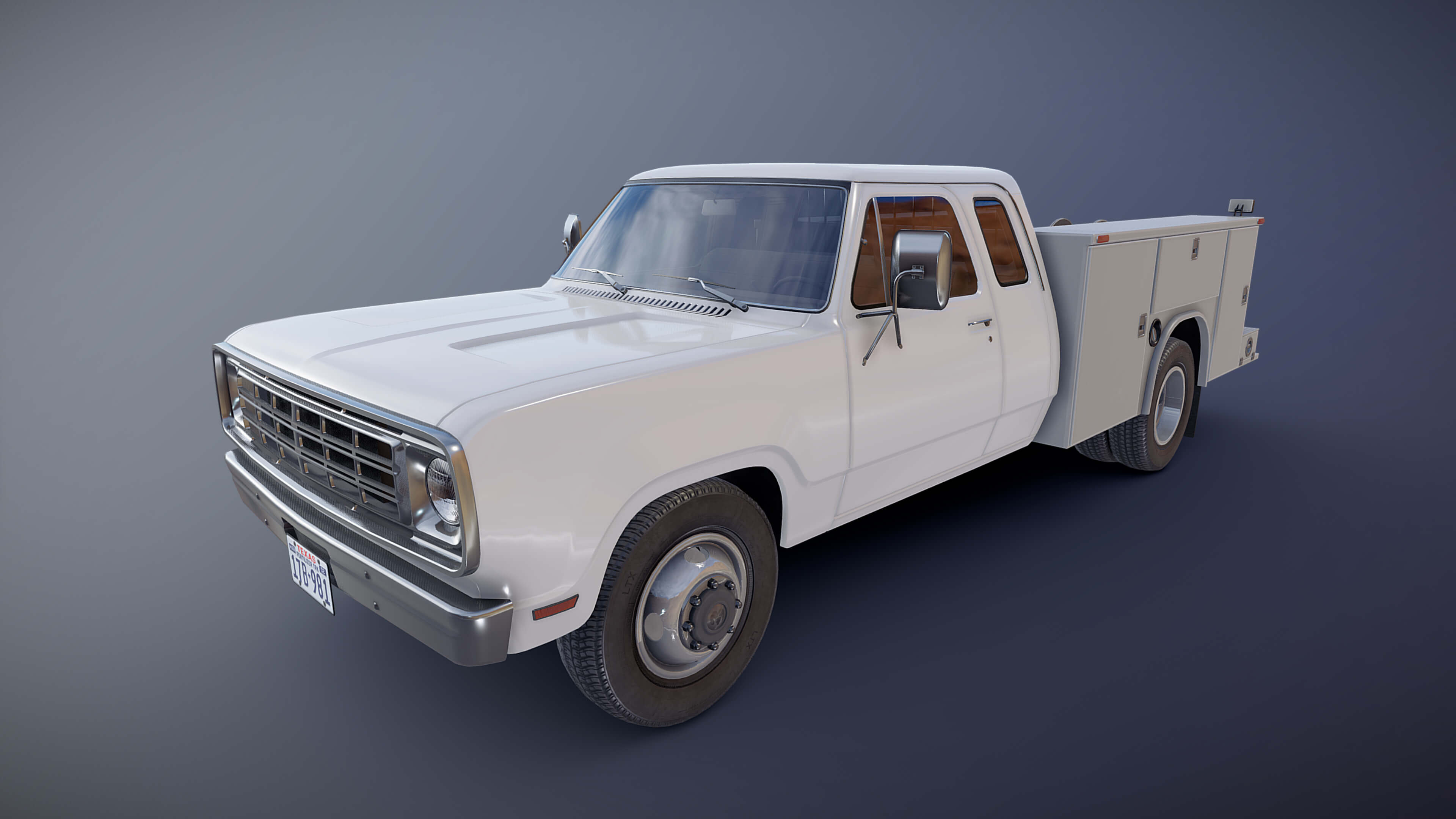 Dodge D100 Service Truck - 3D Model by Veaceslav Condraciuc