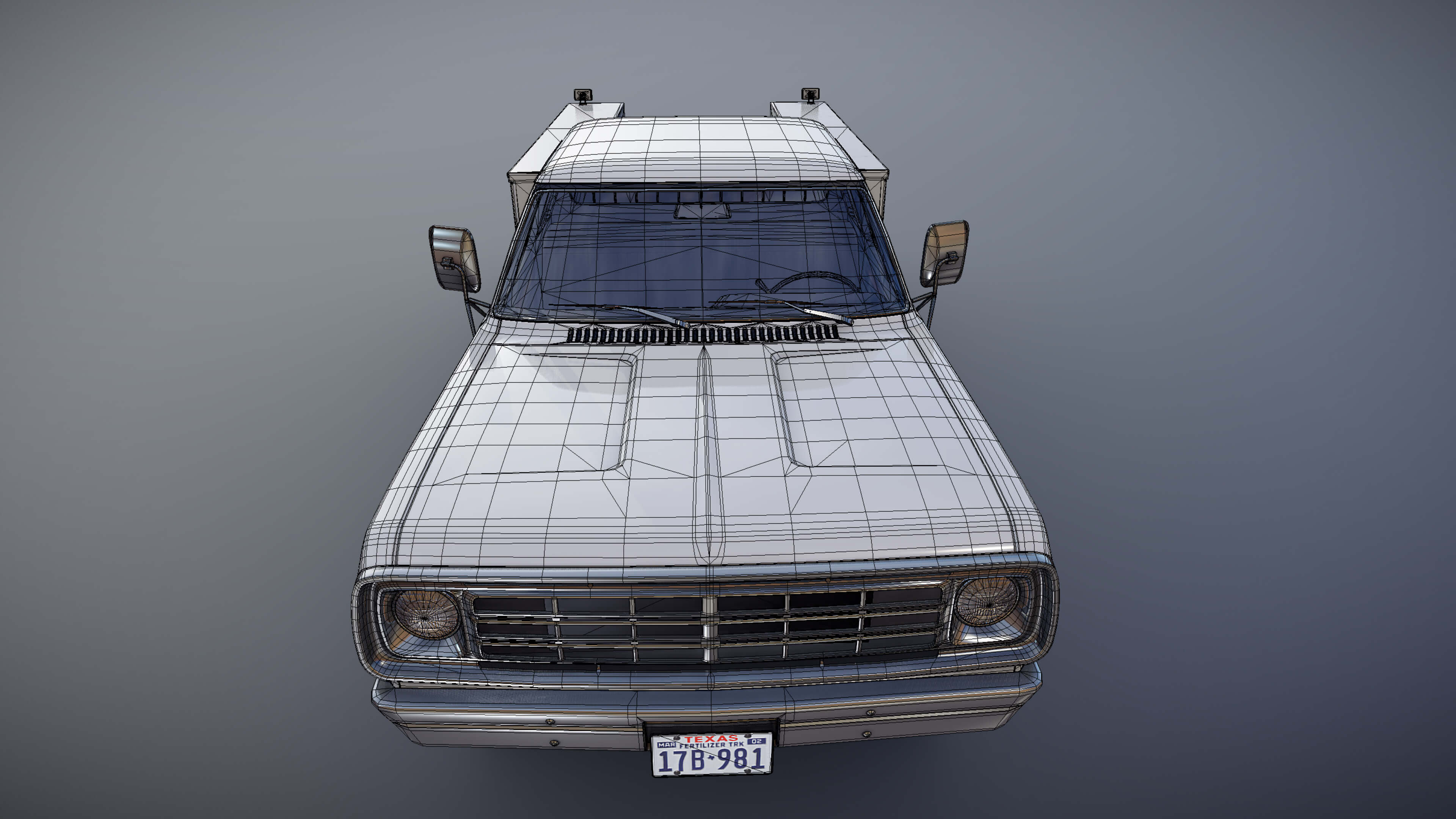 Dodge D100 Service Truck - 3D Model by Veaceslav Condraciuc