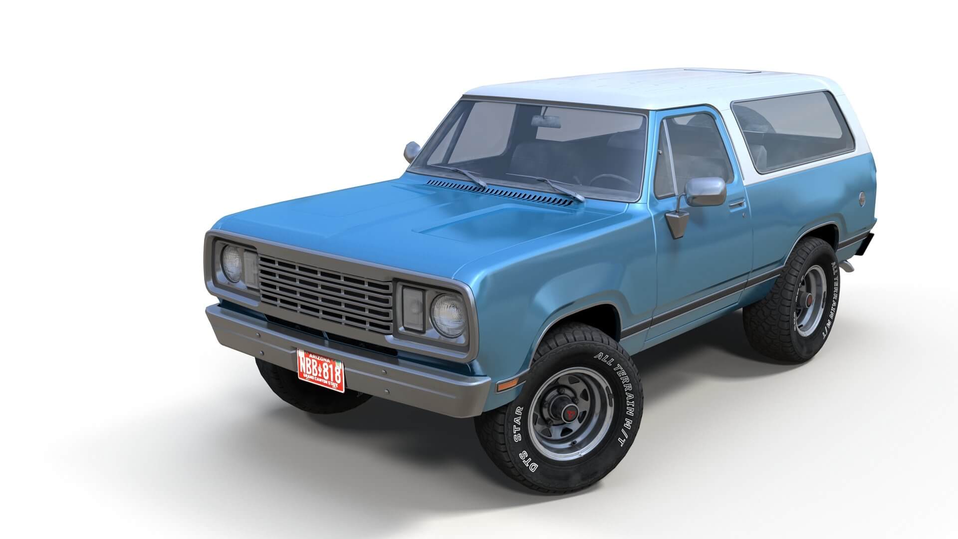 Dodge RamCharger 1977 3D Model