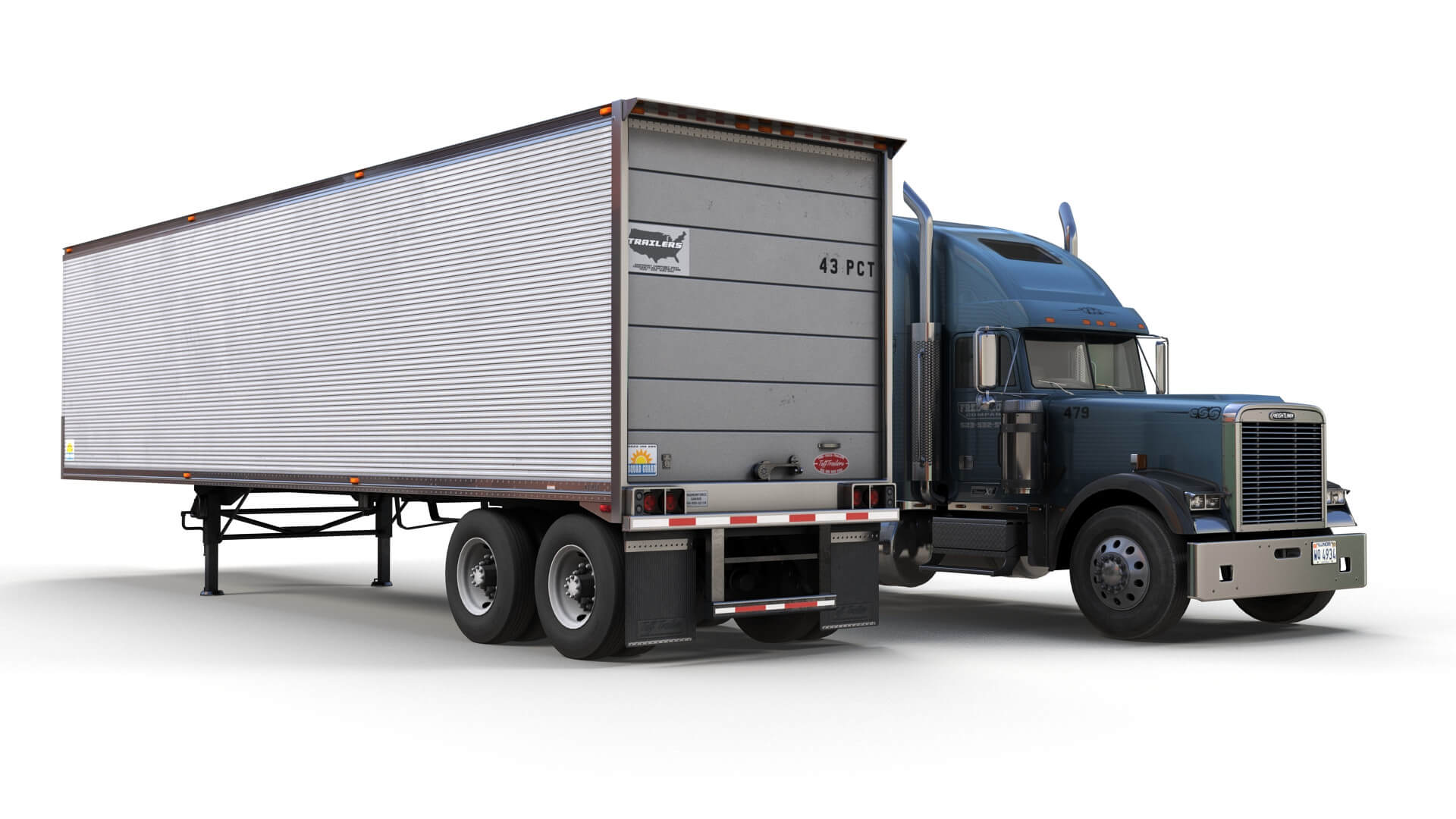 Freightliner Classic XL Dryvan - 3D Model by Veaceslav Condraciuc