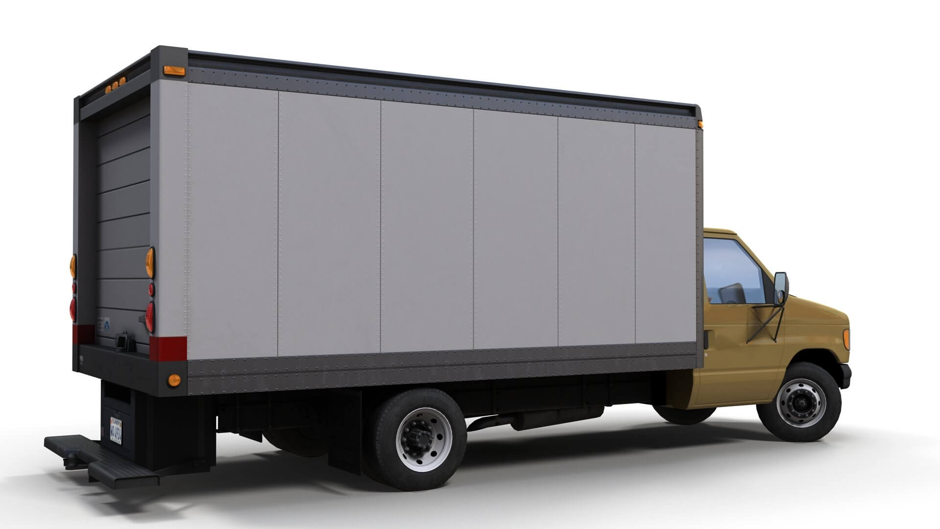 Industrial Van Box Truck 3D Model by Veaceslav Condraciuc