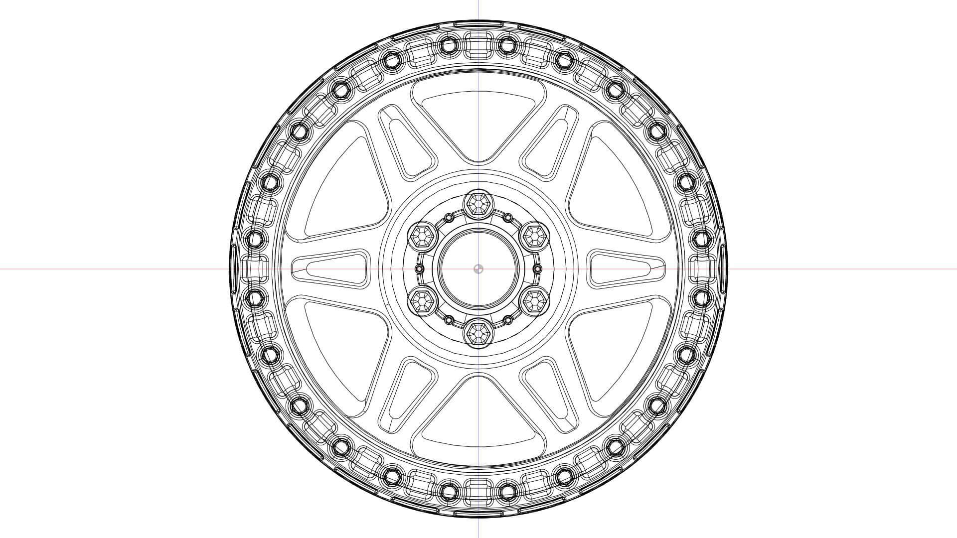 Method 106 Beadlock Rim 3D Model by Veaceslav Condraciuc
