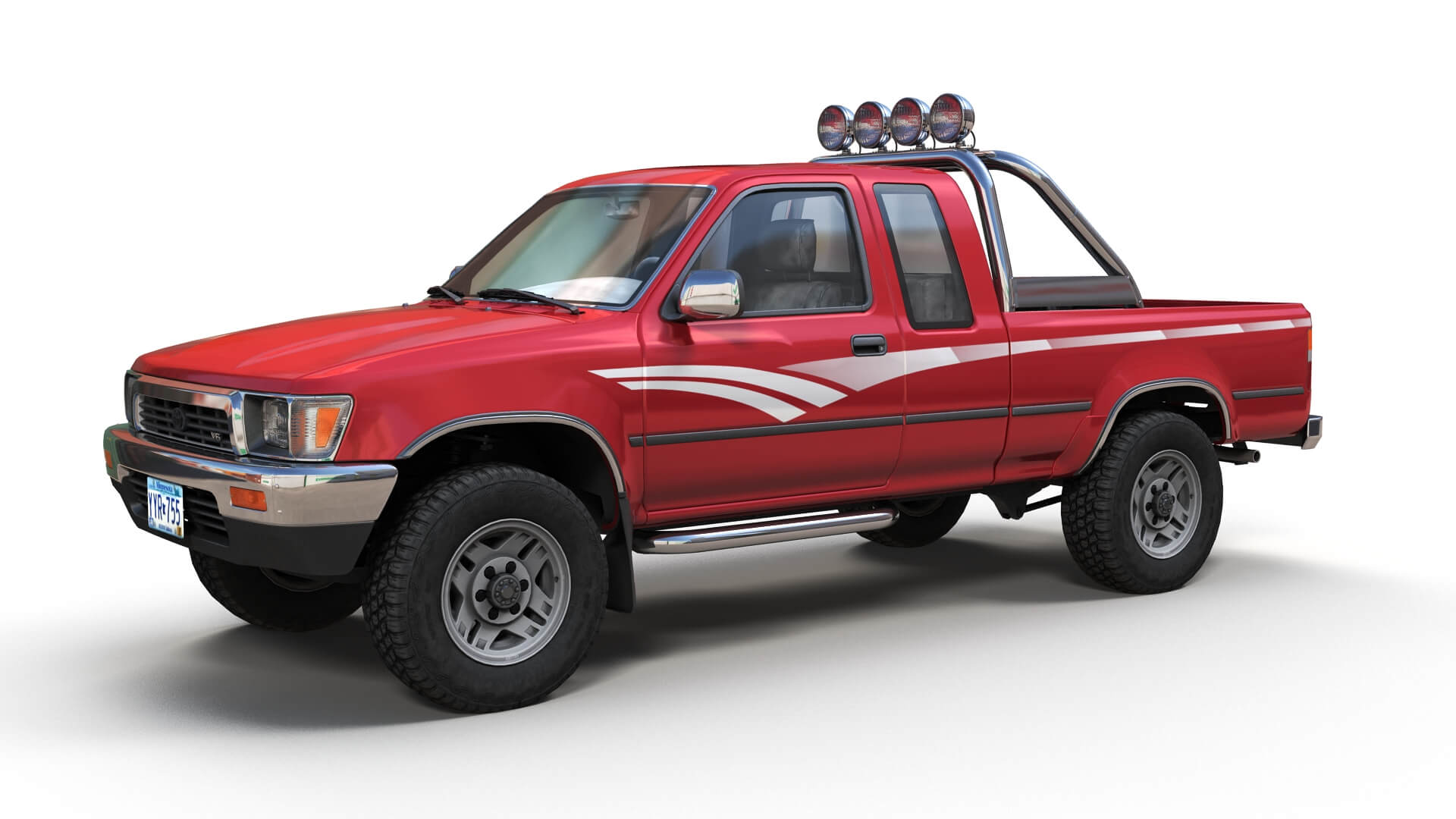 Toyota Pickup Xtra Cab - 3D Model by Veaceslav Condraciuc