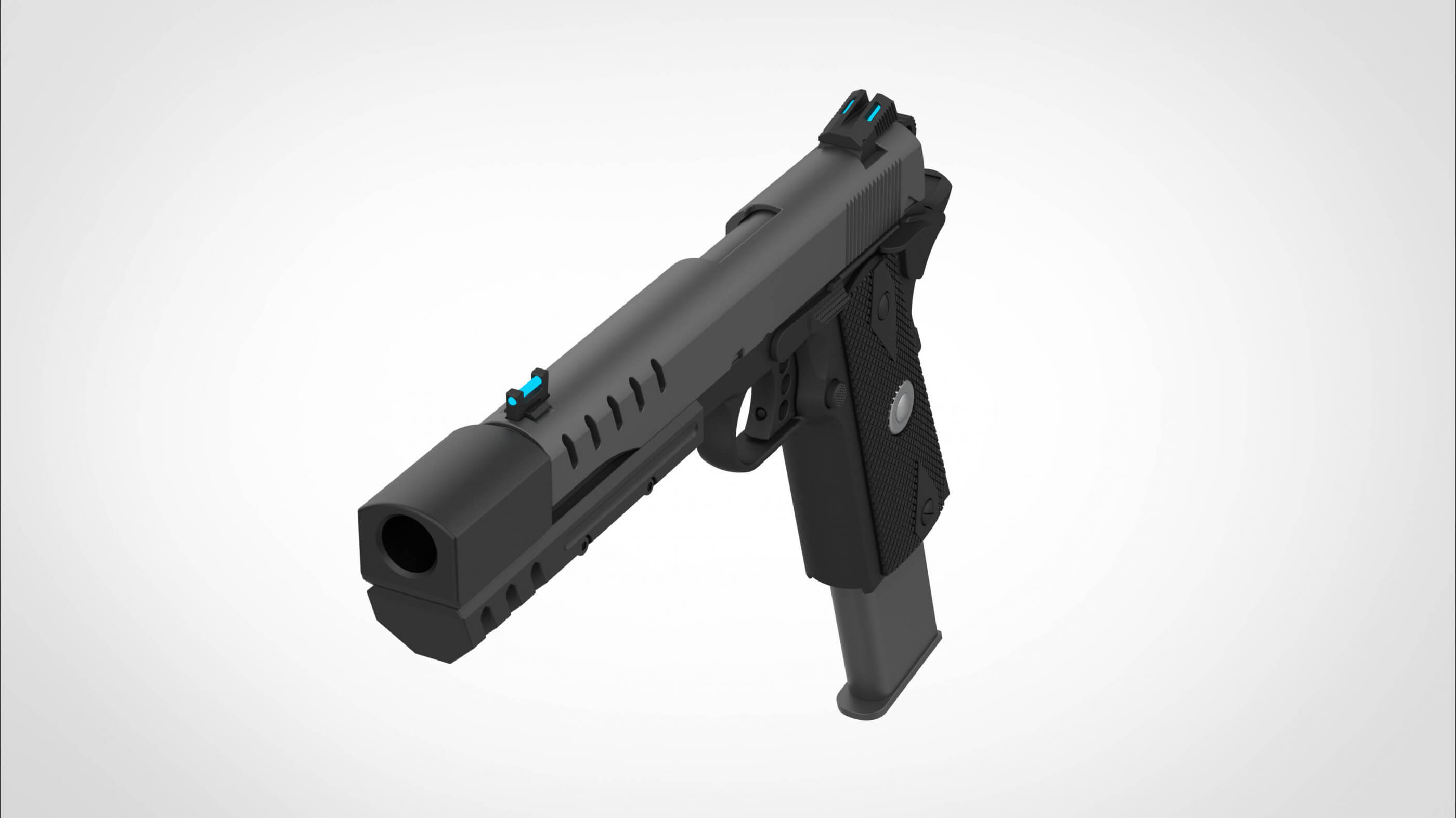 Modified Remington R1 From Rise of The Tomb Raider - 3D Print Model by ...