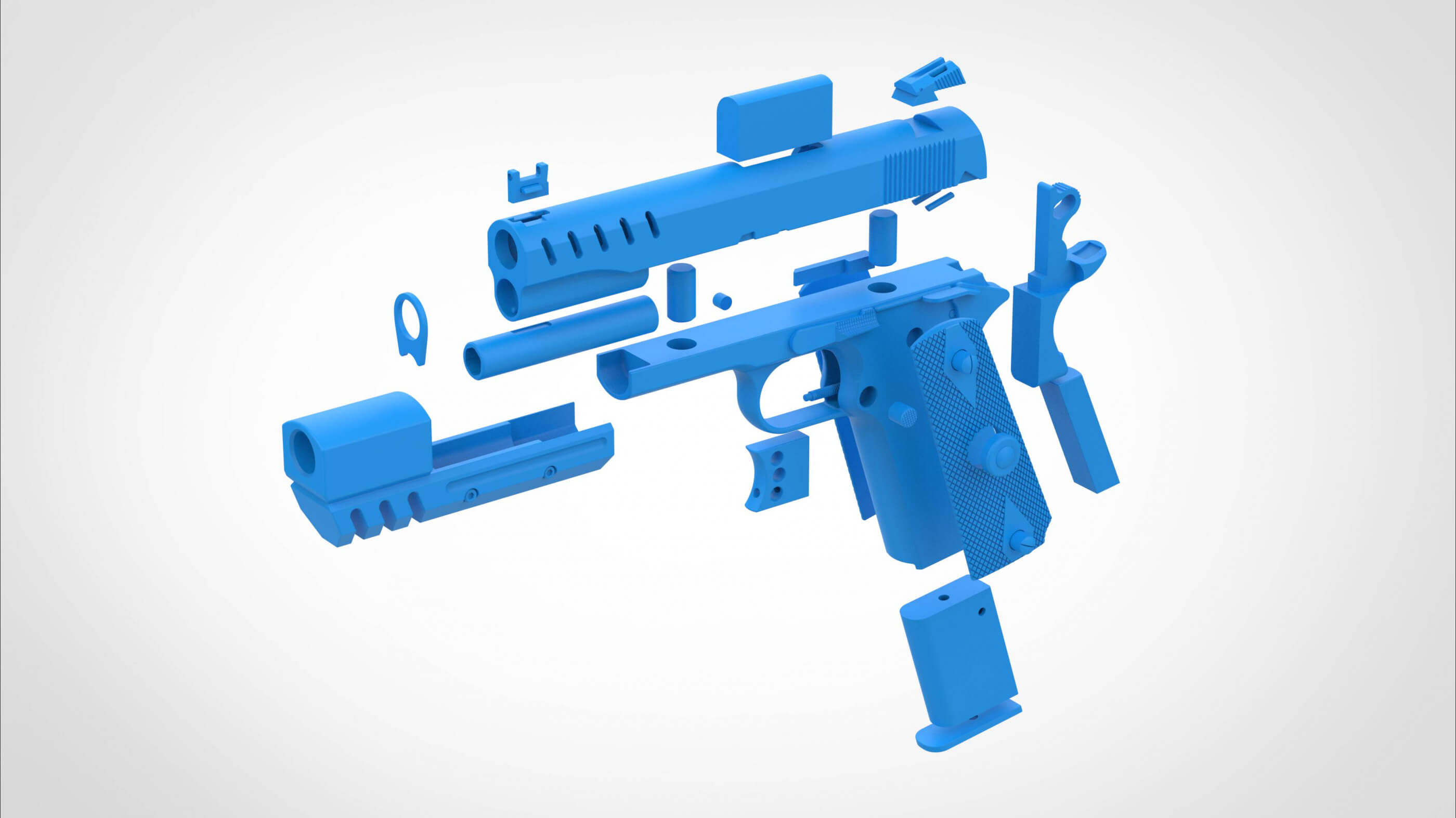 Modified Remington R1 From Rise of The Tomb Raider - 3D Print Model by ...