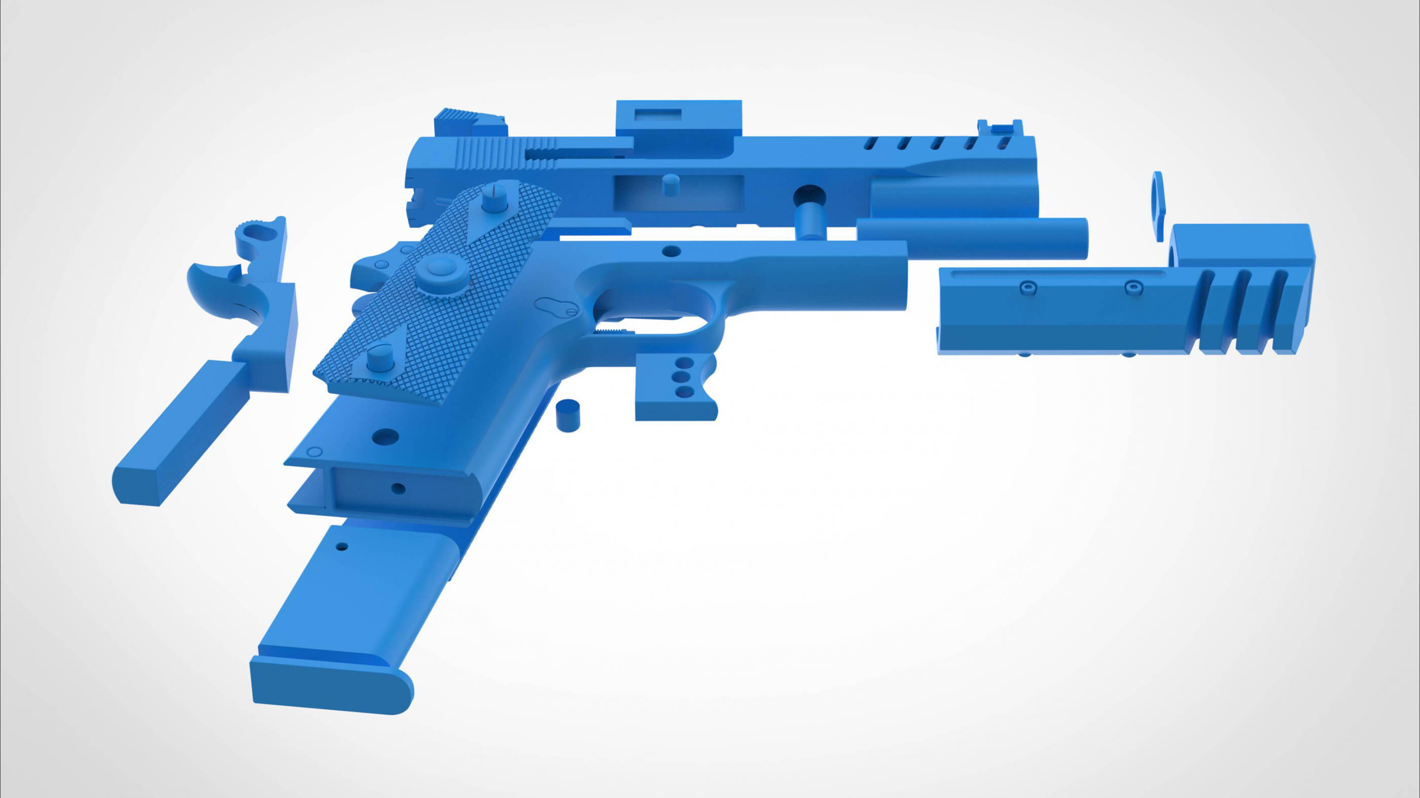 Modified Remington R1 From Rise of The Tomb Raider - 3D Print Model by ...