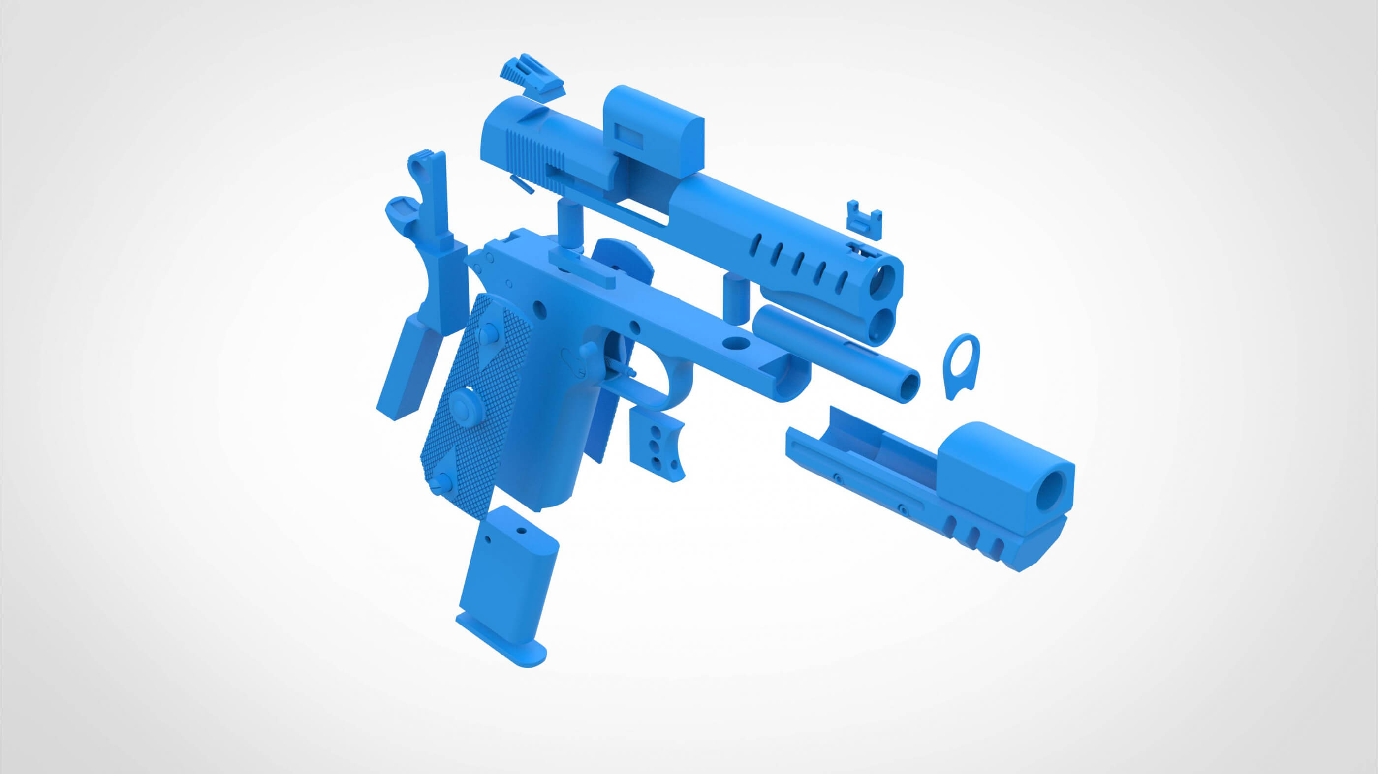 Modified Remington R1 From Rise of The Tomb Raider - 3D Print Model by ...