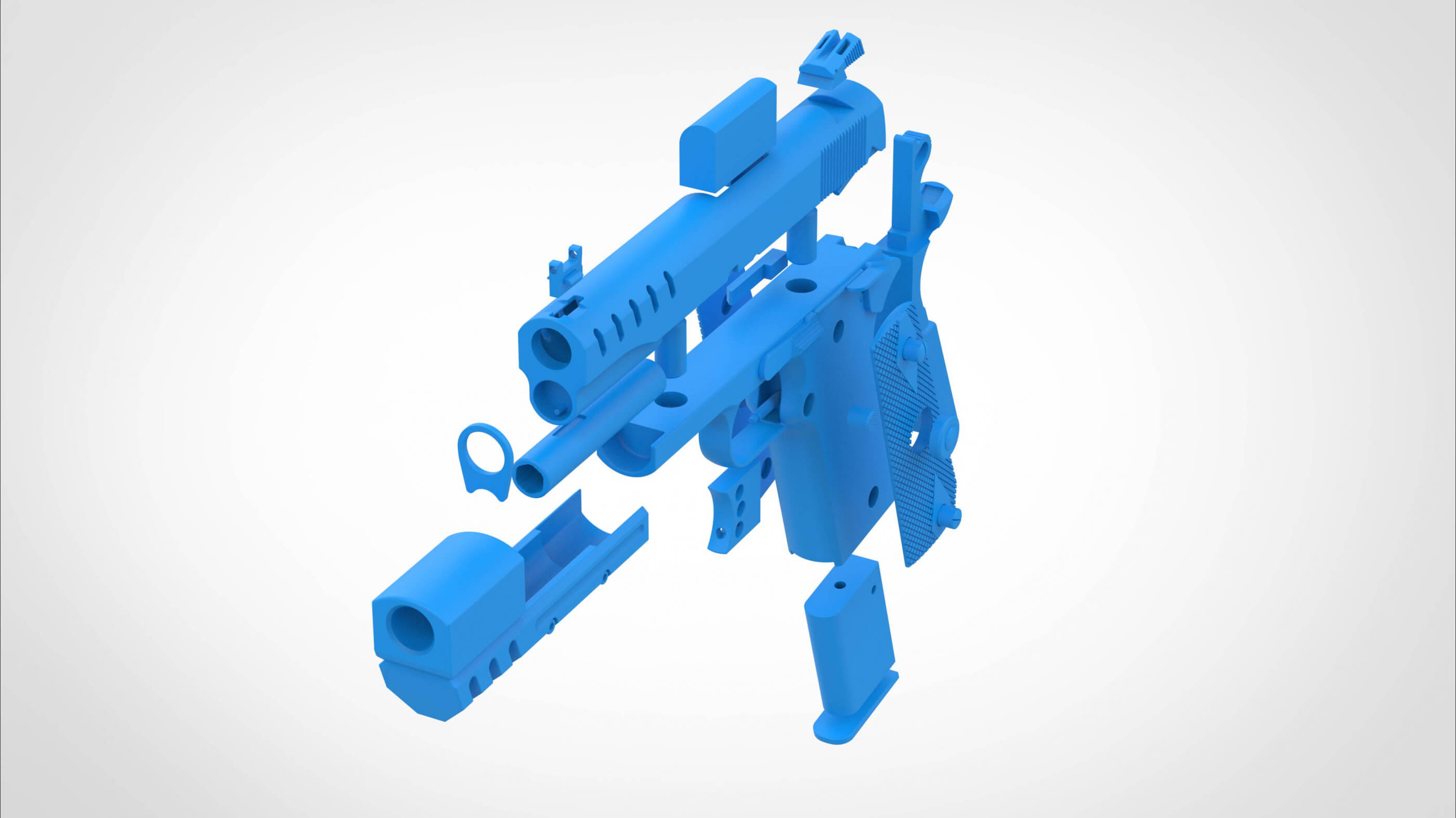 Modified Remington R1 From Rise of The Tomb Raider - 3D Print Model by ...