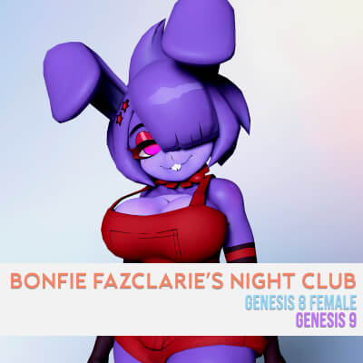 Bonfie Fazclaries Night Club for Genesis 8 and 9 V2.0