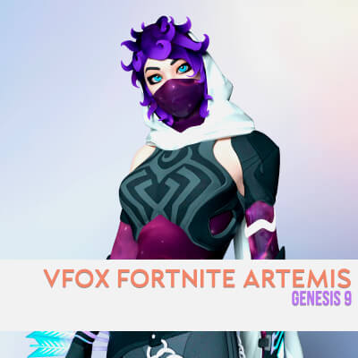 Fortnite Artemis for Genesis 9 by VFoxGames