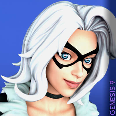 Fortnite Black Cat for Genesis 9