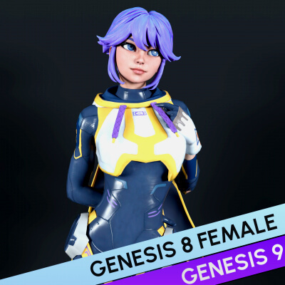 Fortnite Bunnii OHare for Genesis 8 and 9