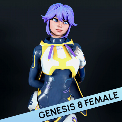 Fortnite Bunnii OHare for Genesis 8 Female