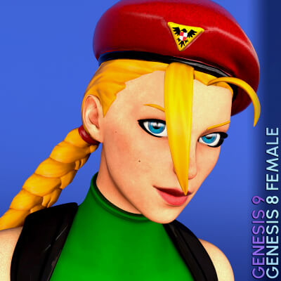 Fortnite Cammy for Genesis 8 and 9
