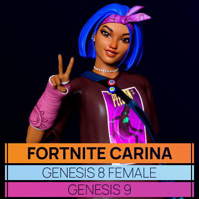Fortnite Carina for Genesis 8 and 9