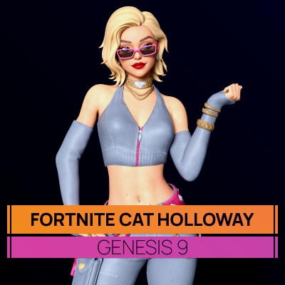 Fortnite Cat Holloway for Genesis 9