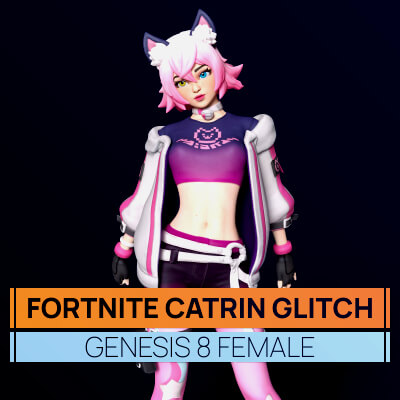 Fortnite Catrin Glitch for Genesis 8 Female