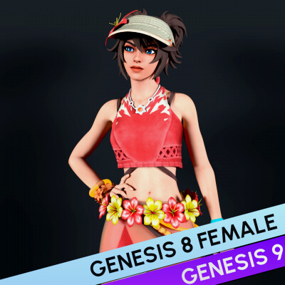 Fortnite Coastal Machinist for Genesis 8 and 9