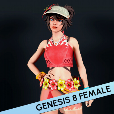 Fortnite Coastal Machinist for Genesis 8 Female