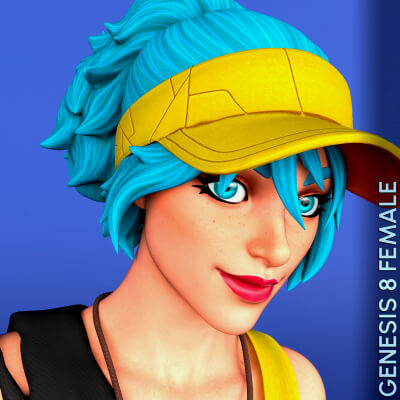 Fortnite Comet for Genesis 8 Female