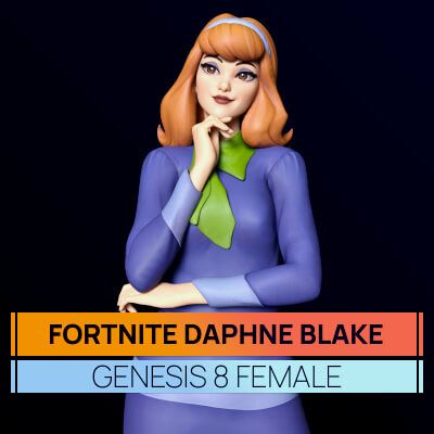 Fortnite Daphne Blake for Genesis 8 Female