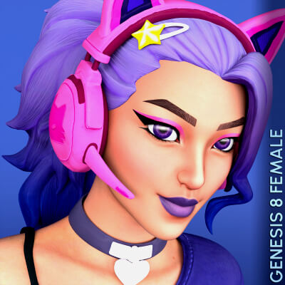 Fortnite Dasha for Genesis 8 Female