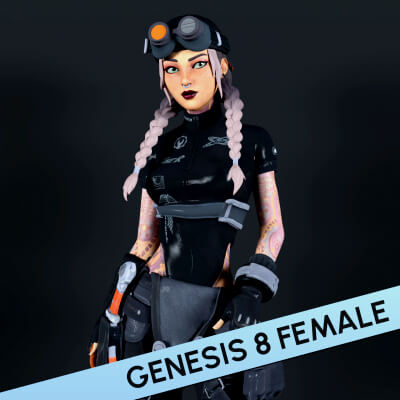 Fortnite Elite Jules for Genesis 8 Female